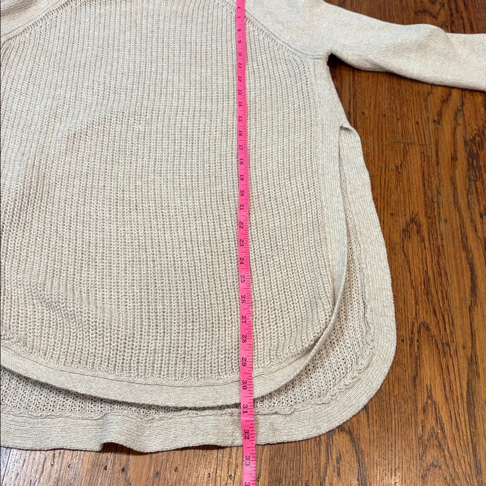 Oversized Slouchy Quinn Oatmeal Shaker Knit Tunic Sweater Small 67S1146F‎